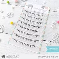 Holiday Word Banners - Stamp & Die Bundle - Mama Elephant