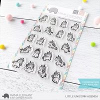 Little Unicorn Agenda Mama Elephant Stamp & Die Bundle