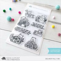 Deliver Fall Fun Mama Elephant Stamp & Die Bundle