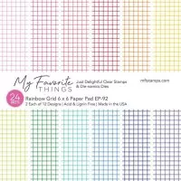 Rainbow Grid - 6"x6" - Papier Block - My Favorite Things