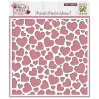 Nellie's Choice stencil Pop Up Hearts