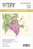 House-Mouse Cheers Spellbinders Gummistempel