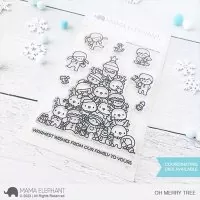 Oh Merry Tree Mama Elephant Stamp & Die Bundle