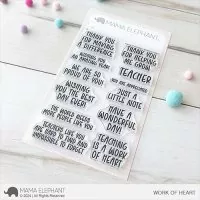 Work of Heart - Clear Stamps - Mama Elephant