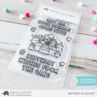 Birthday Block Set Clear Stamps Stempel Mama Elephant