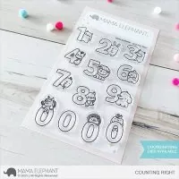 Counting Right Clear Stamps Stempel Mama Elephant