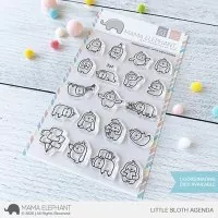 Little Sloth Agenda - Clear Stamps - Mama Elephant