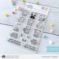 Stackable Friends - Clear Stamps - Mama Elephant