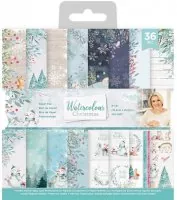 Watercolour Christmas - Paper Pad - 6"x6" - Crafters Companion