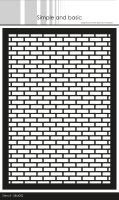Simple and Basic Bricks A5 schablone