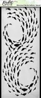 Fish for Infinity - Slim Line Stencil - Picket Fence Studios