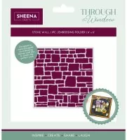 Through the Window - 2D Embossing Folder - Stone Wall - Crafters Companion