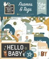 Special Delivery Baby Boy - Frames & Tags - Die Cut Embellishment - Echo Park Paper Co