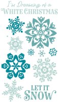 White Christmas Clear Stamps Sizzix