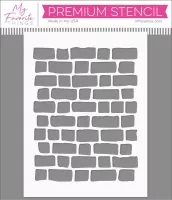 Rustic Brick Wall - Schablone - My Favorite Things