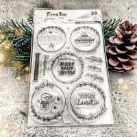 Stempel: Winterwonderland 2 / Kreise / Kleine Göhr.e Design Nr.39 - Clear Stamps - FarbTon Papier