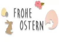 Frohe Ostern - Thinlits - Stanzen - Sizzix