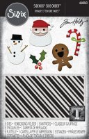 sizzix tim holtz sidekick thinlits texture fades Stanze und Embossing Folder Vault Side-Order Christmas Minis