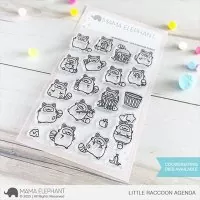 Little Raccoon Agenda - Clear Stamps - Mama Elephant