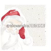 Weihnachtsmann Typo - Alexandra Renke - Designpapier -12"x12"