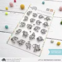 little mermaiden clear stamps mama elephant