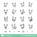 Little Reindeer Agenda - Clear Stamps - Mama Elephant
