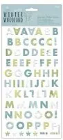 Alphabet Thicker Stickers Winter Woodland - Papermania/Docraft