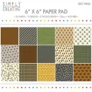 Simply Creative - Go Wild - Paper Pad - 6x6"