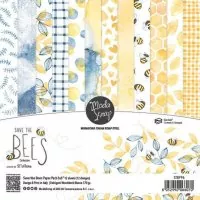 ModaScrap - Save The Bees - Paper Pack - 6"x6"